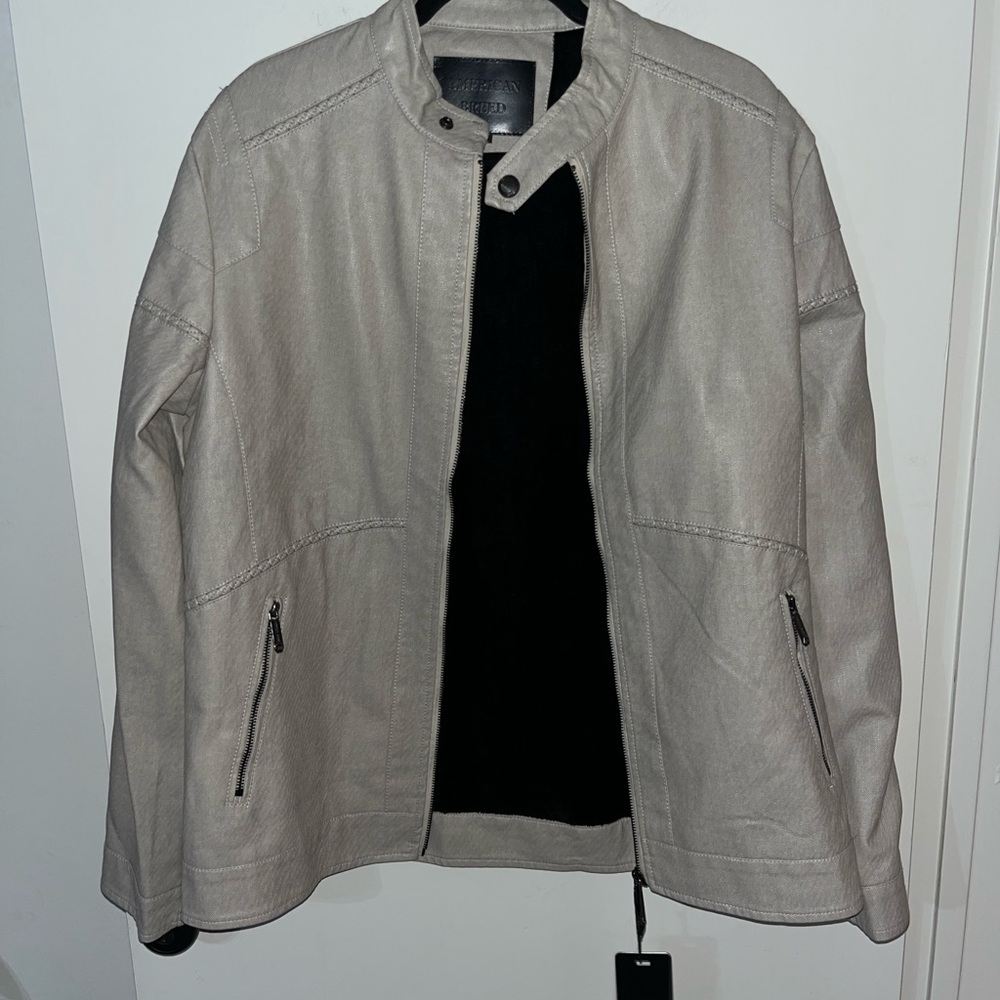 American Breed Men's Beige Lightweight Jacket